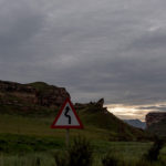 South Africa, Orange Free State. 2016. A winding road in the Golden Gate National Park.