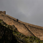 Portugal, Alentejo, Marvão. 2010. The outer wall of the castle built by the Moors and still intact.