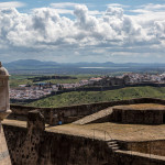 Portugal, Alentejo. 2016. Elvas panorama as seen from the Graça fortress.