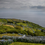 Portugal, Azores. 2011. Corvo Island in the Atlantic Ocean. Corvo is the most western location of Europe.