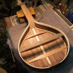 Portugal, Lisbon, 2012. In the workshop of Oscar Cardoso, one of the most prominent builders of the Portuguese guitar for Fado music.