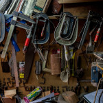 Portugal, Lisbon, 2012. In the workshop of Oscar Cardoso, one of the most prominent builders of the Portuguese guitar for Fado music.