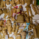 Portugal, Alentejo, Elvas. 2016. The shrine of 'Nosso Senhor Jesus da Piedade' where worshippers offer ex-votos and burn candles and pray for cure and protection