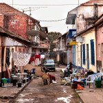 Guinea-Bissau. 2008. A street in downtown Bissau.