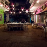 Guinea-Bissau, Bissau. 2013. Open-air restaurant in a street in downtown Bissau.