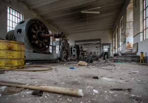 Portugal, Beira Litoral, Casal do Ermio. 2014. The control room of the 
abandoned hydro-electric power station.