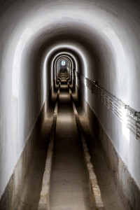 Portugal, Lisbon, Amoreiras district. 2015. Gallery inside the aquaduct (built in 1747).