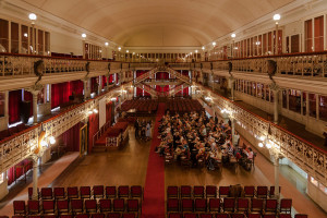 Portugal, Lisbon, 2009. The grand hall of the Geographic Society of Lisbon.