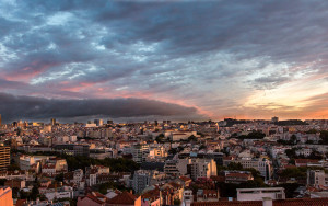 Portugal, Lisbon, 2015. View from Príncipe Real at sunset, #1