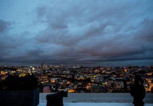 Portugal, Lisbon, 2015. View from Príncipe Real under heavy clouds, #4