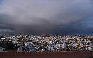 Portugal, Lisbon, 2015. View from Príncipe Real with an approaching storm, #5