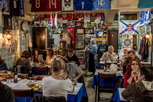 Portugal, Lisbon, Campo de Ourique. 2015. Restaurant 'Stop do Bairro'.