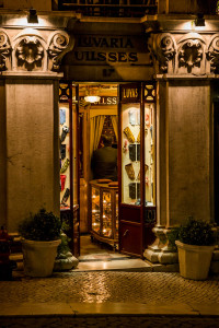 Portugal, Lisbon, Chiado. 2009. The emblematic glove shop Ulisses, probably the smallest shop in town.