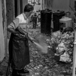 Portugal, Alfama. June 2015. The morning after the annual celebration of Santo António (Saint Anthony).