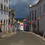 Portugal, Alentejo, Montemor-o-Novo. April 2014. Preparations for the celebration of 40 years of democracy and freedom in the country.