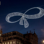 Portugal, Lisbon. 2014. Christmas decorations in Chiado district.