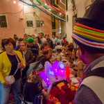 Portugal, Alfama. June 2015. The annual celebration of Santo António (Saint Anthony). Grilled sardines are part of the tradition as well as offering pots with basil and a paper flower to loved ones.