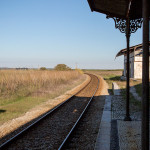 Portugal, Alentejo, near Viana do Alentejo. 2013. The railway line between Lisbon and Beja.