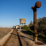 Portugal, Alentejo, near Viana do Alentejo. 2013. The railway line between Lisbon and Beja.