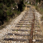 Portugal, Trâs-os-Montes. 2015. The Tua railway, constructed in 1887, is regarded as one of the top ten of the world's most spectacular tracks. A dam was completed near the town of Tua mid 2016. About 25 kilometers of the railway track and of the Tua valley are being submerged thus destroying unrivalled natural beauty. The changing micro climate is also expected to affect the nearby Douro valley, a major wine producing area as well as UNESCO World Heritage.