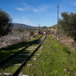 Portugal, Douro valley, Pocinho. 2015. Abandoned railway bridge. Opened in 1906 as part of the Sabor line and closed for traffic in 1988.