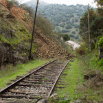 Portugal, Douro valley, Barca d'Alva. 2015. Abandoned railway line between Porto and the border with Spain.