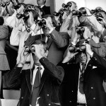 Zimbabwe, Harare. 1989. A day at the horse races at the Borrowdale Racing Course. Events like this used to be an almost all-white occasion. A testimony of the old days in Rhodesia, now Zimbabwe.