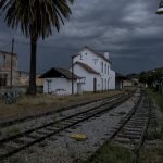 Portugal, Alto Douro, Cachão. 2017. One of the few railway stations on the Tua railway that is still operational. Bigger part of the railroad is being submerged after the barrage in the confluence of the Tua and Douro rivers was closed in May 2016.